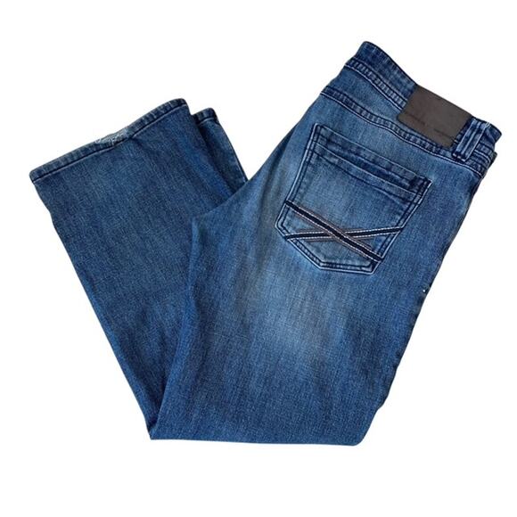 TK Axel Straight Leg Blue Jeans - Size 36x30 - Picture 1 of 6